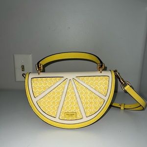 Kate Spade Lemon Drop Wicker 3D Crossbody